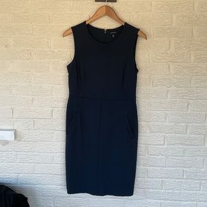 LANDSEND Sleeveless Navy Blue Dress